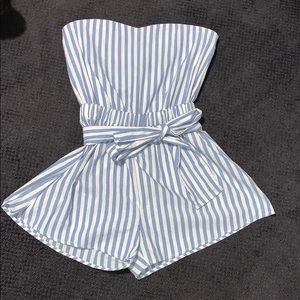 Striped romper